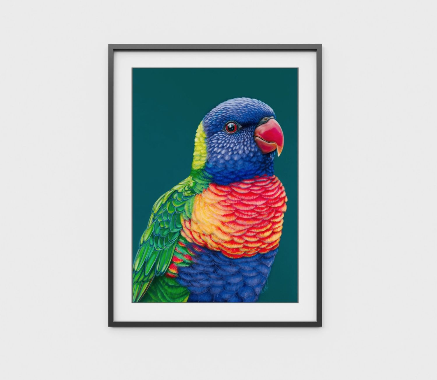 Rupert the Rainbow Lorikeet A4 Art Print
