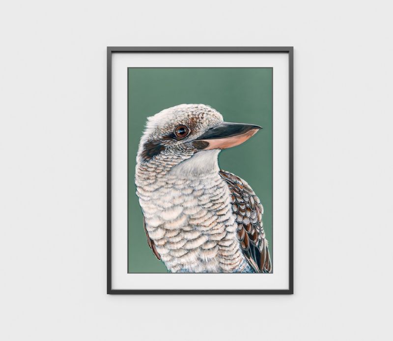 Tucker the Kookaburra A4 Art Print