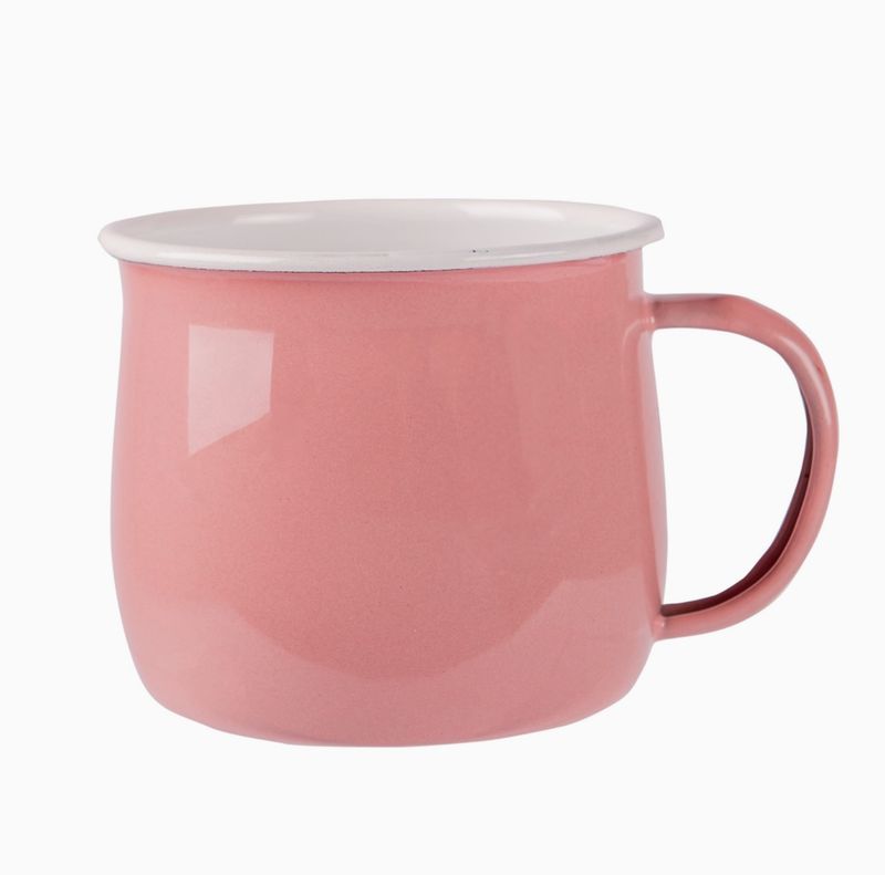 Enamel Belly Mug - PINK