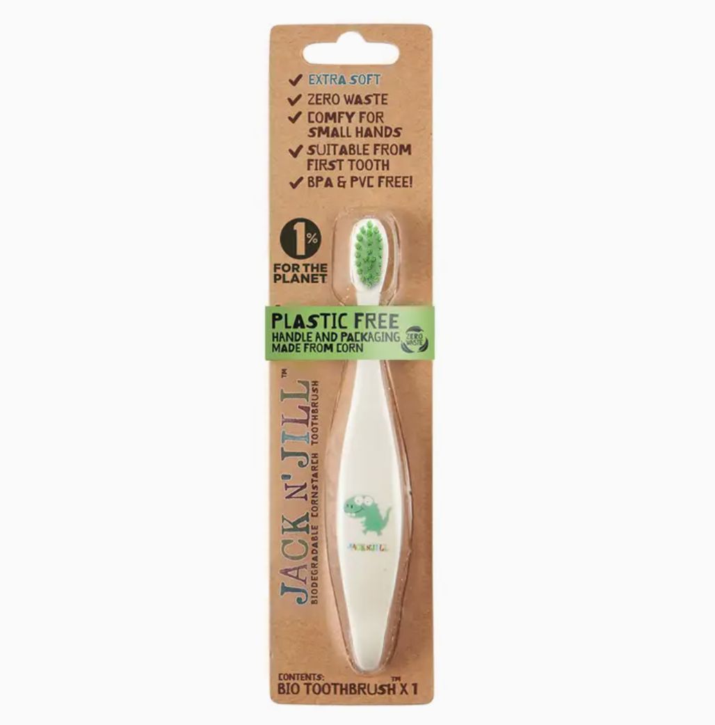 Jack N&#39; Jill - Toothbrush, Animal: Dinosaur GREEN