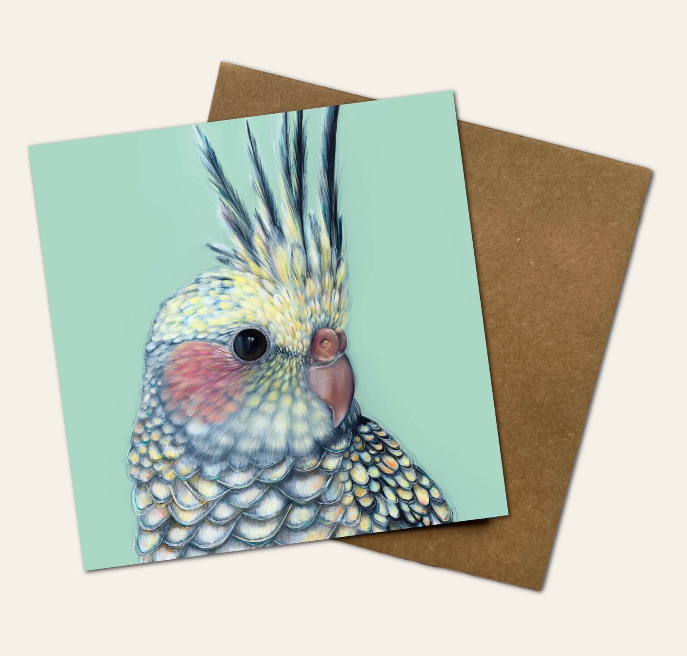 Tilly the Cockatiel Greeting Card