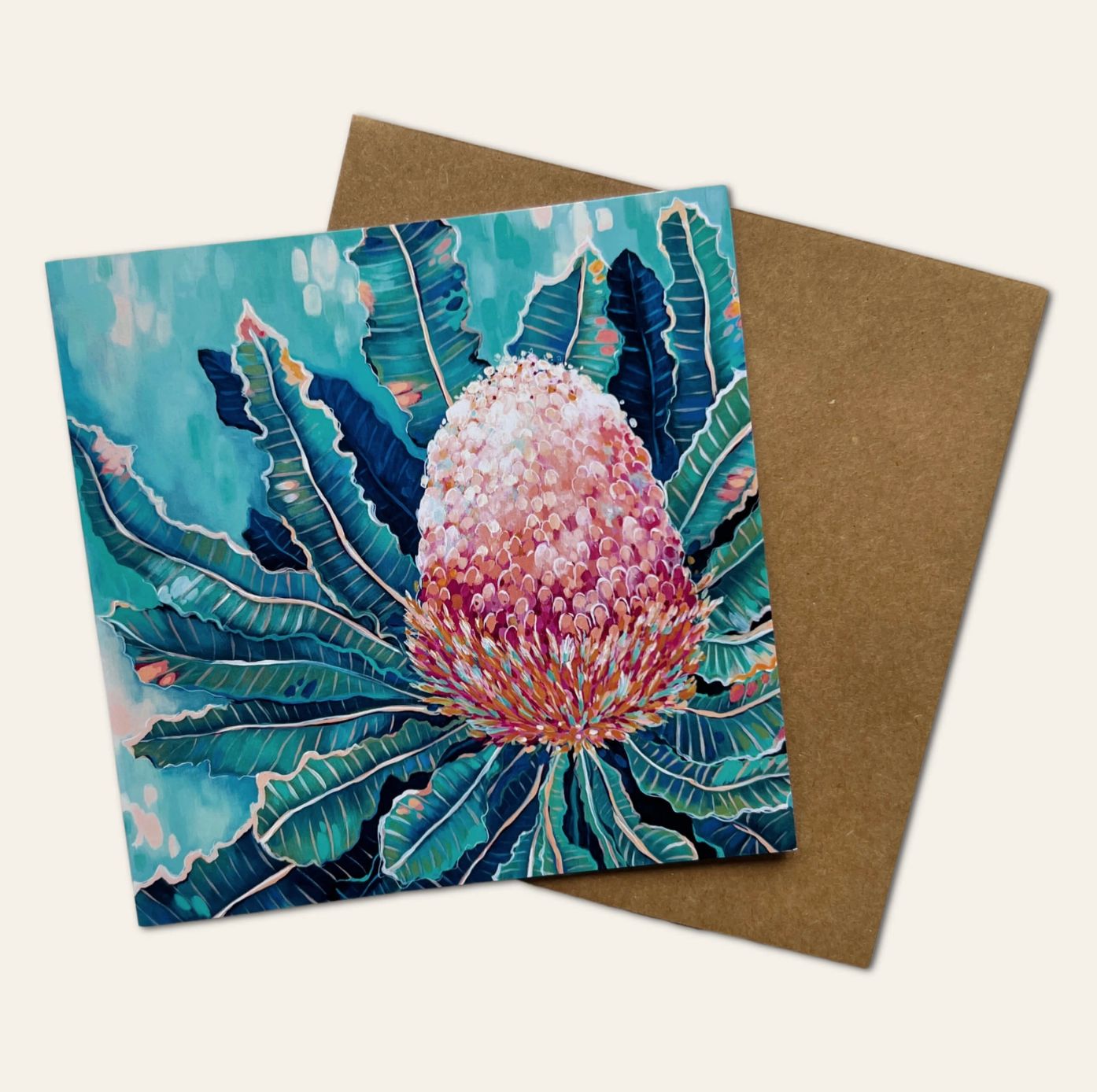 Blooming Banksia Greeting Card