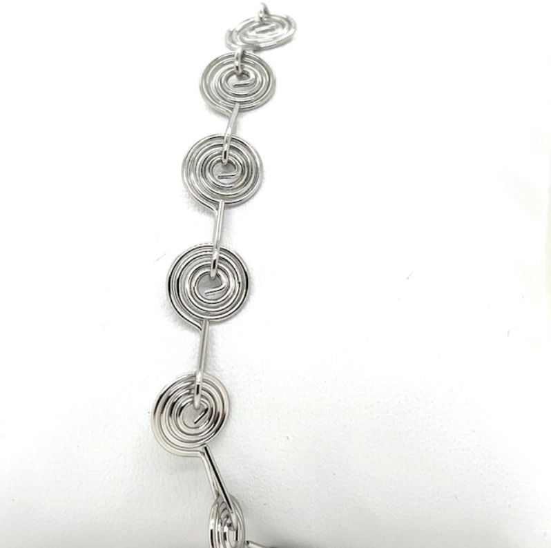 Vogue Silver Spiral Bracelet