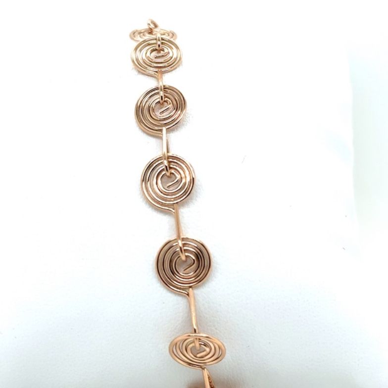 Vogue Rose Gold Spiral Bracelet