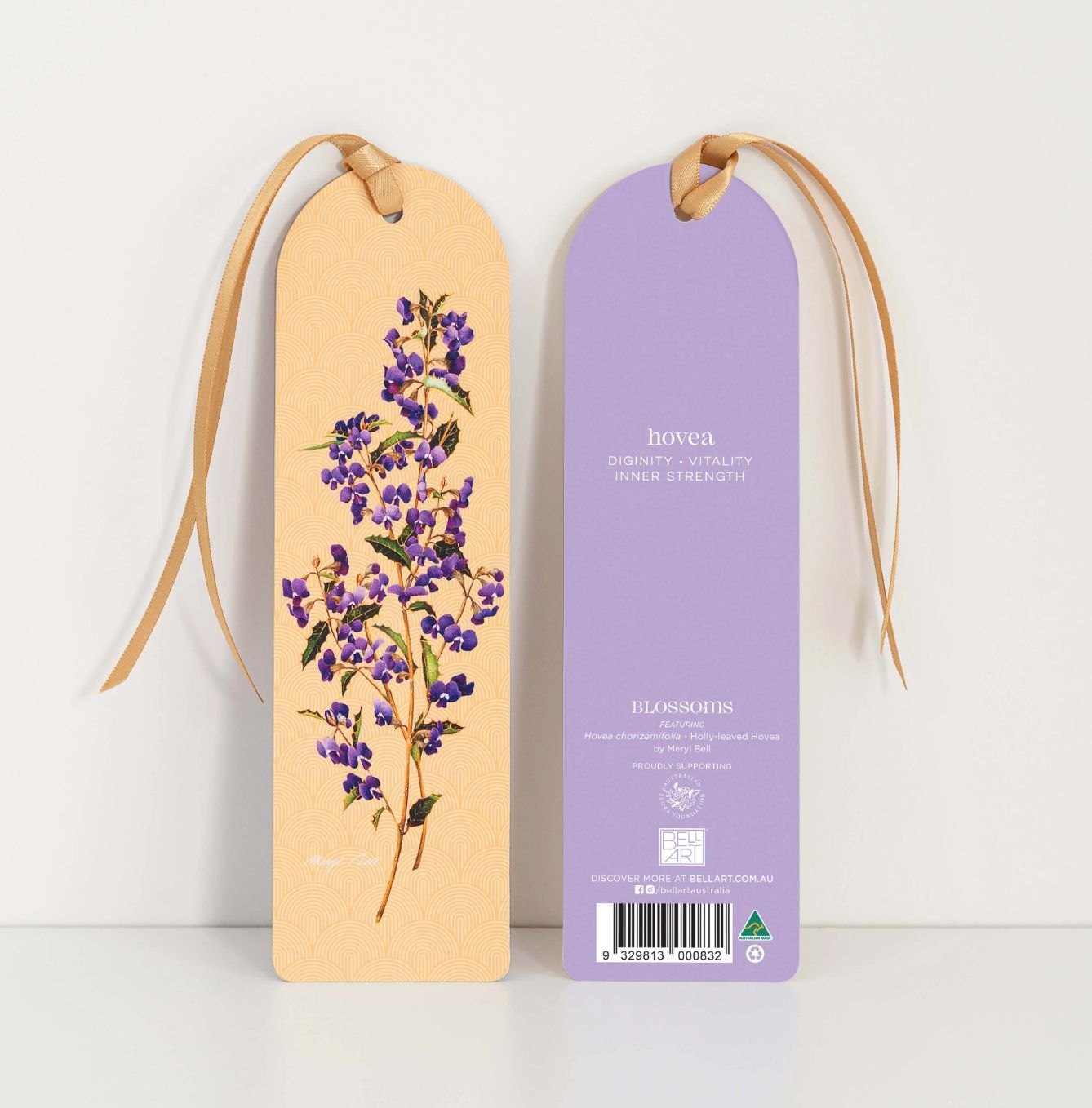 Blossoms Bookmark - Hovea
