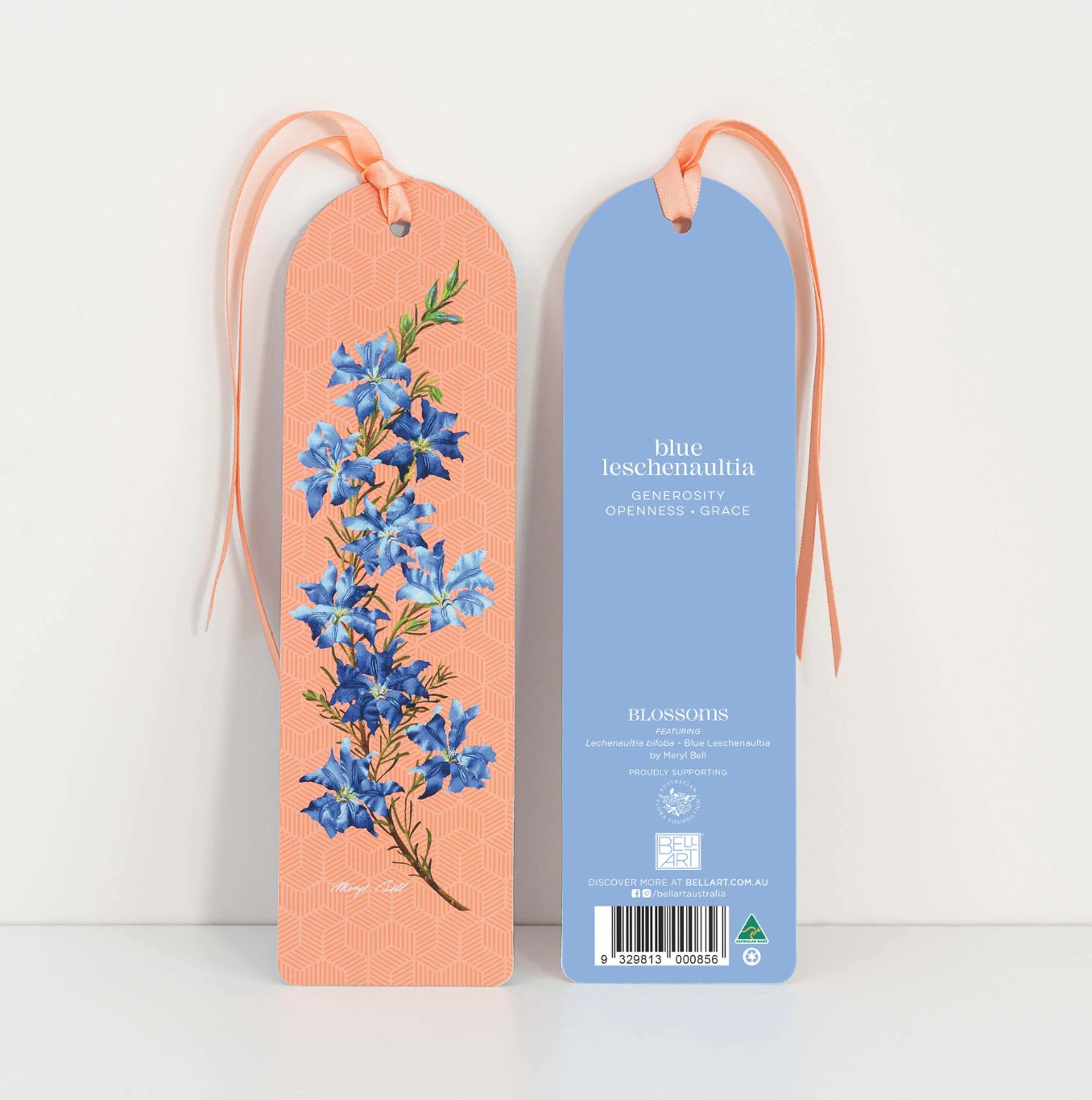 Blossoms Bookmark - Blue Leschenaultia
