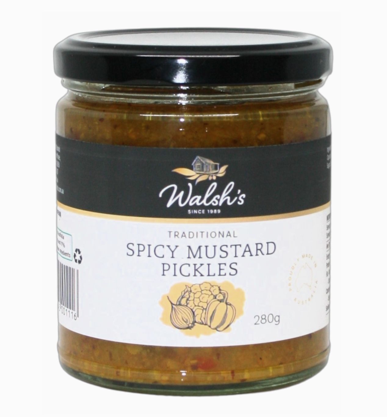 Spicy Mustard Pickle - 280g Round Jar