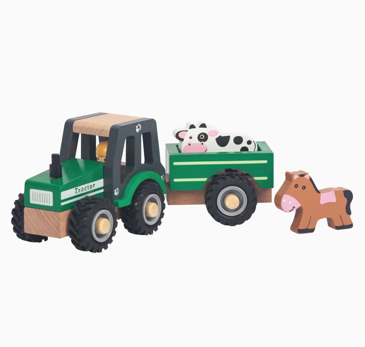 Green Farm Tractor Set