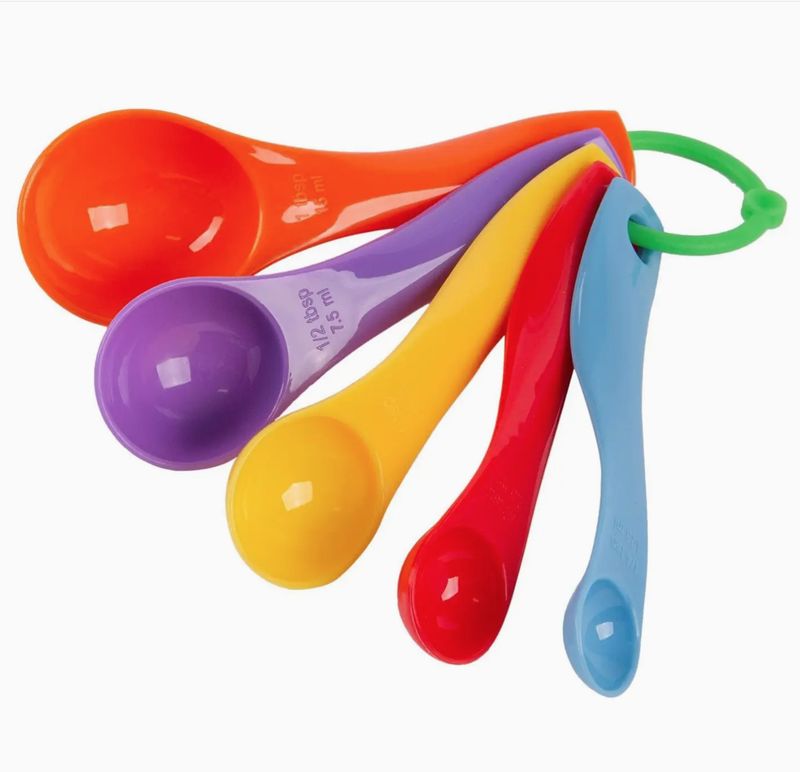 5pc Multicolour Measuring Spoon Set