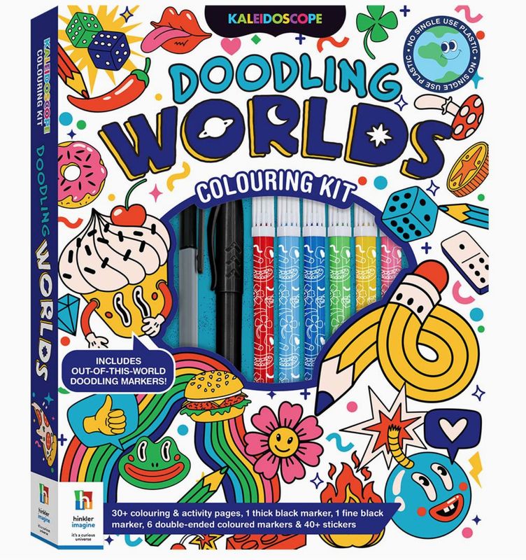 Doodling Worlds Colouring Kit