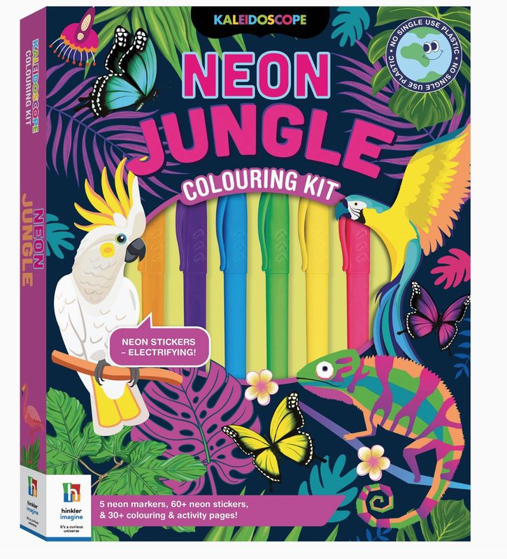 Neon Jungle Colouring Kit