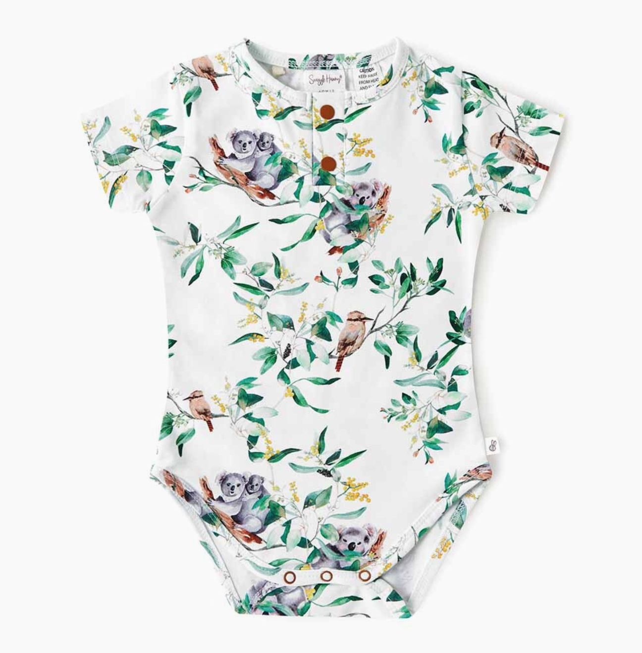 Eucalypt Short Sleeve Organic Bodysuit