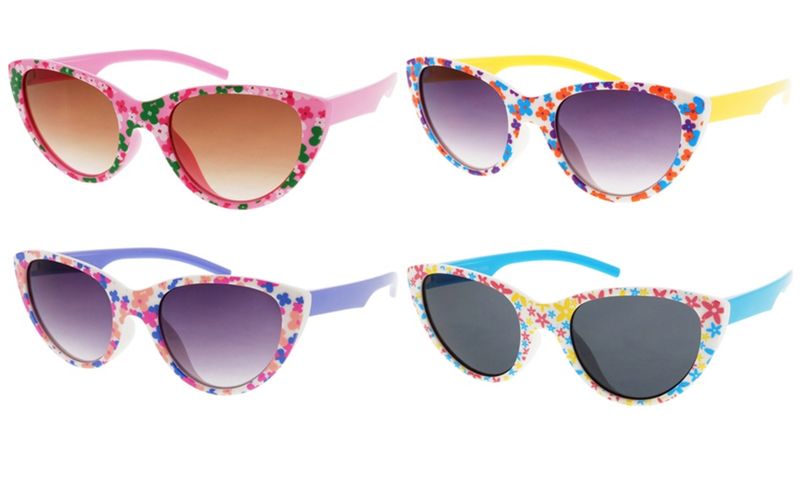 Kids Floral Print Sunglasses