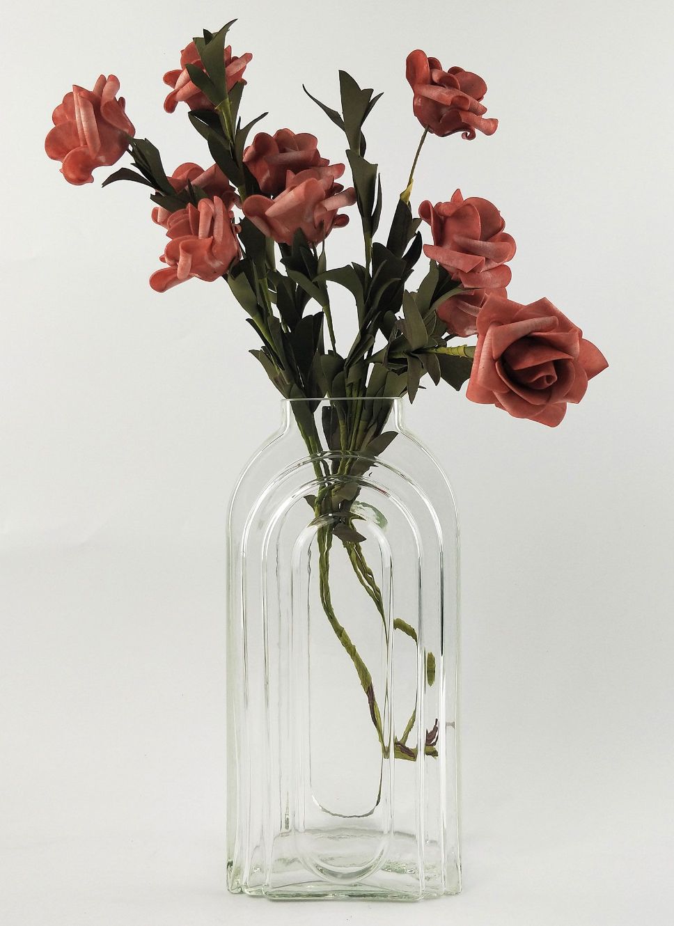 Tommy Tall Glass Vase Clear