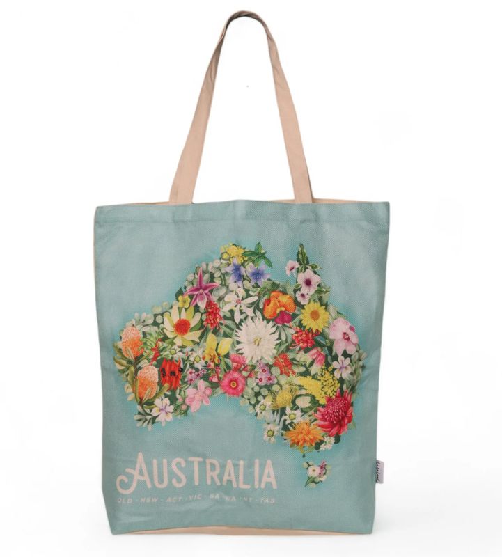 Shopping Tote - Gday Australia Map