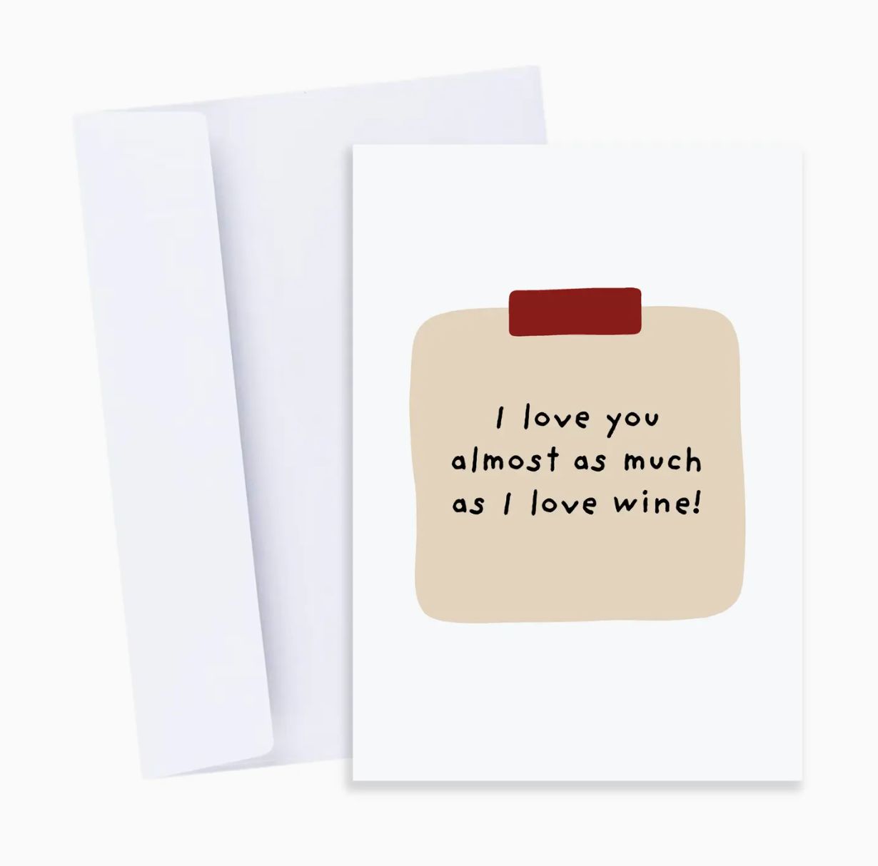 I Love You Wine Card
