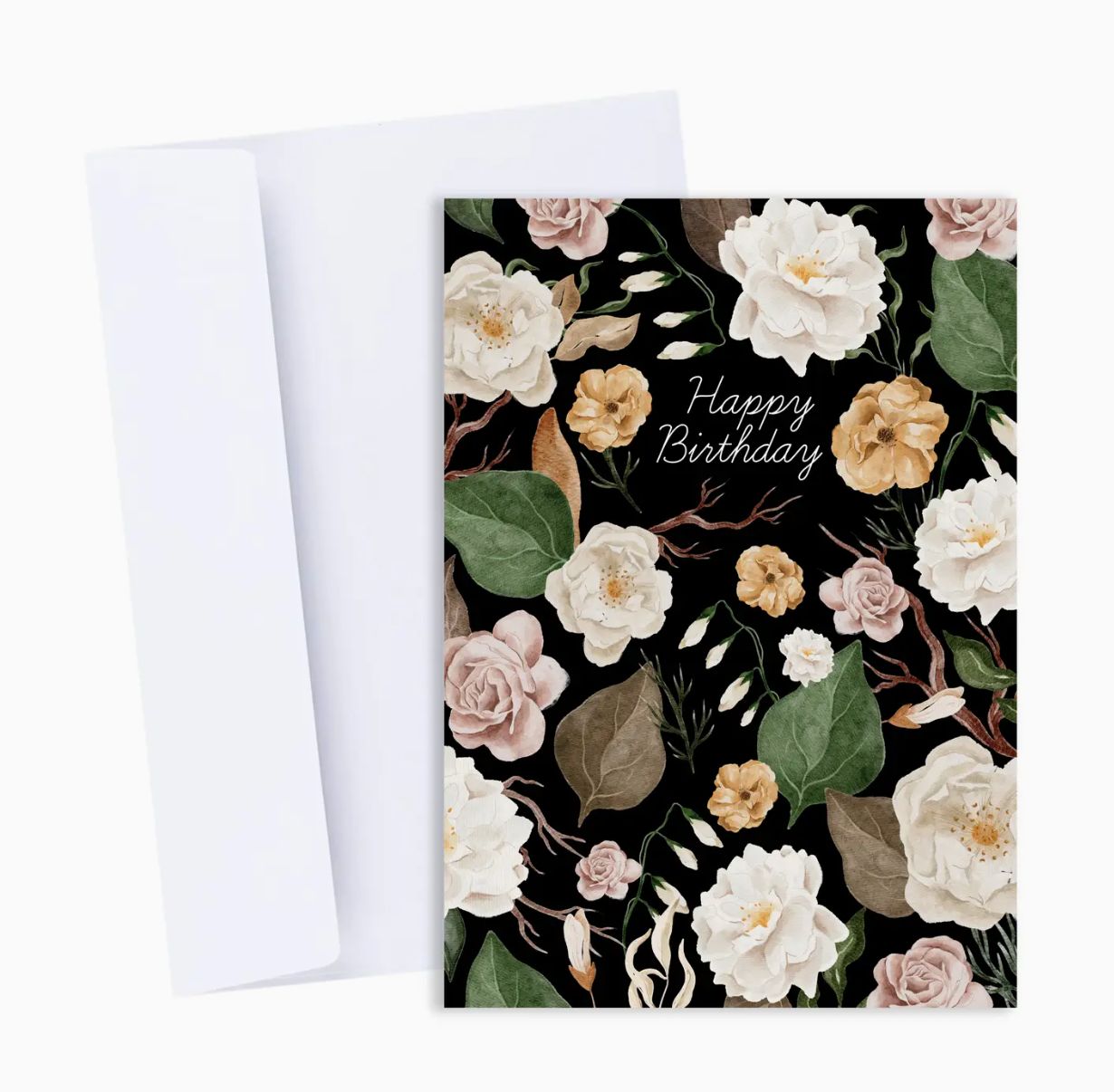 Floral Happy Birthday Card