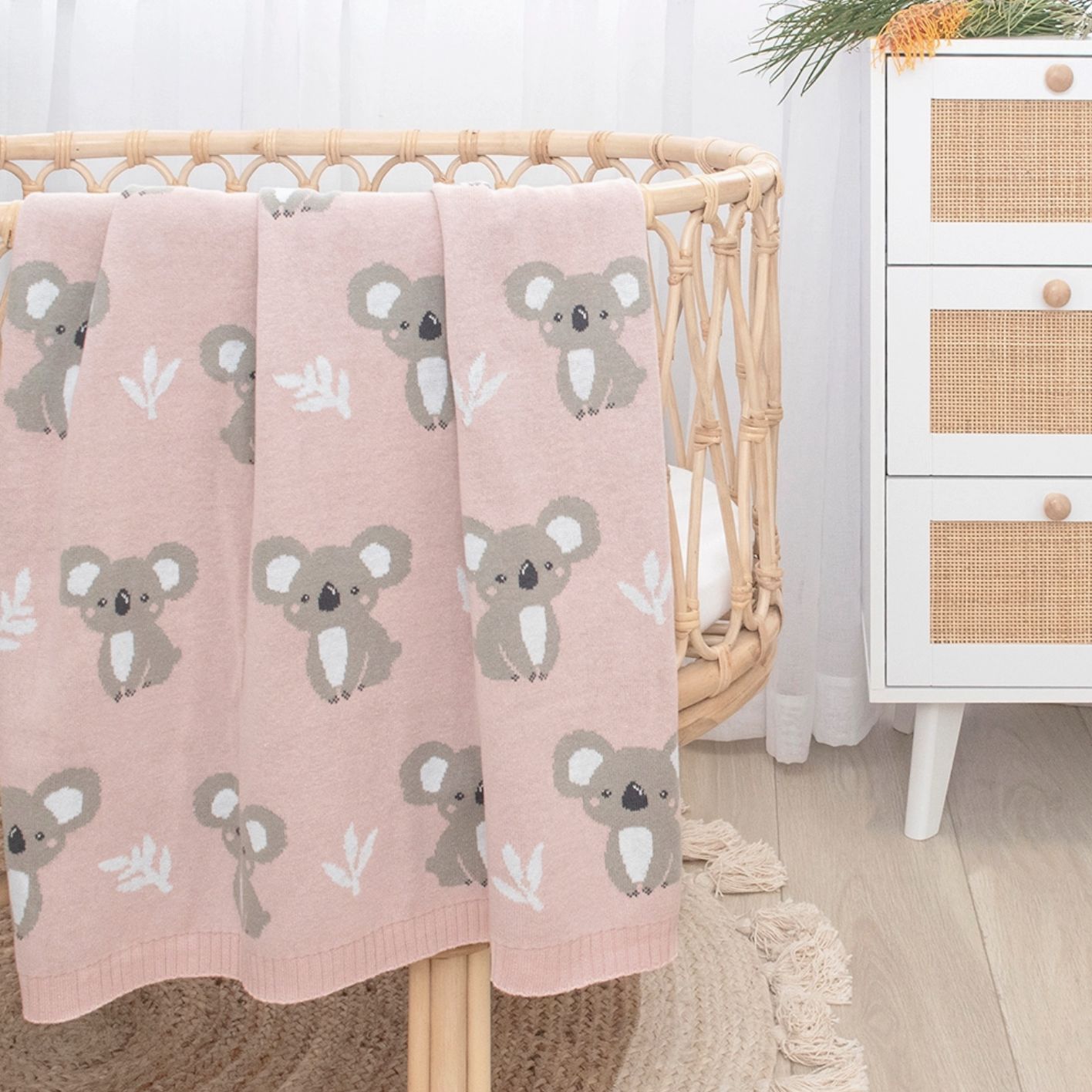 Baby Blanket - Koala (pink)