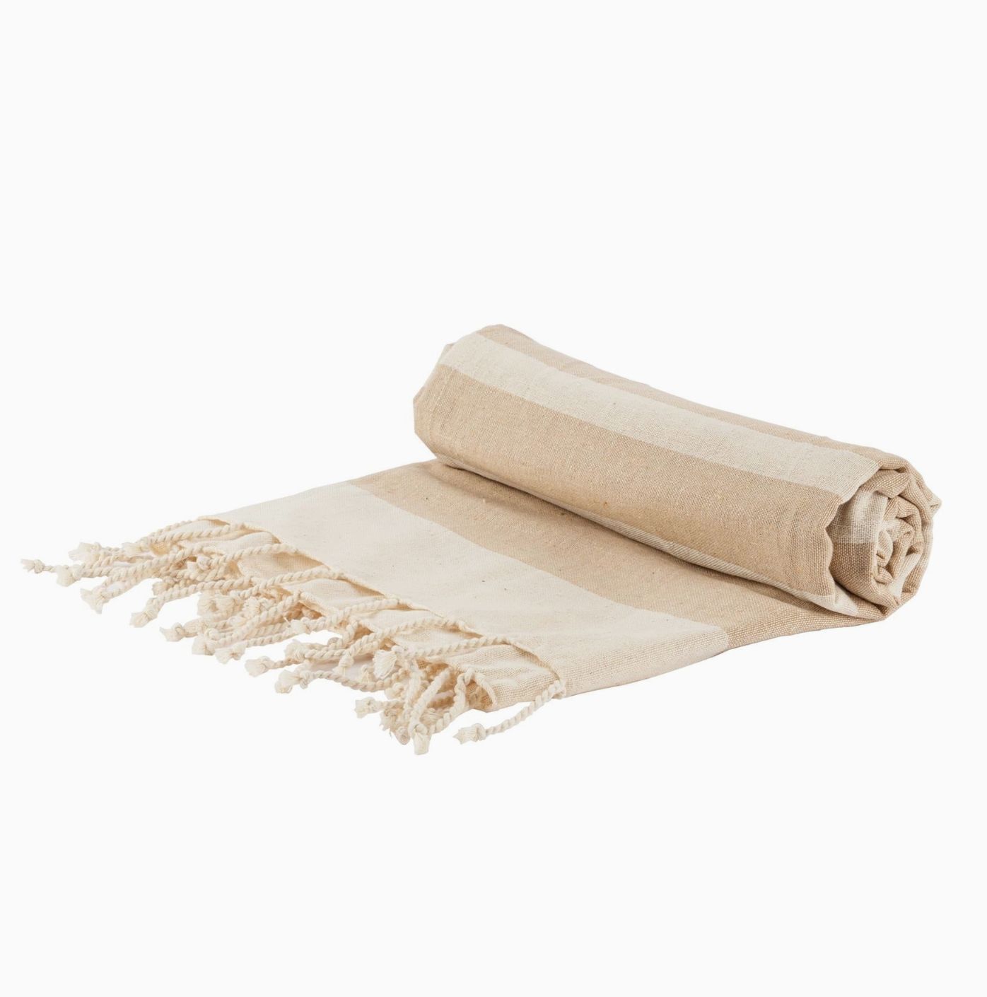 Small Turkish Beach Towel - Beige
