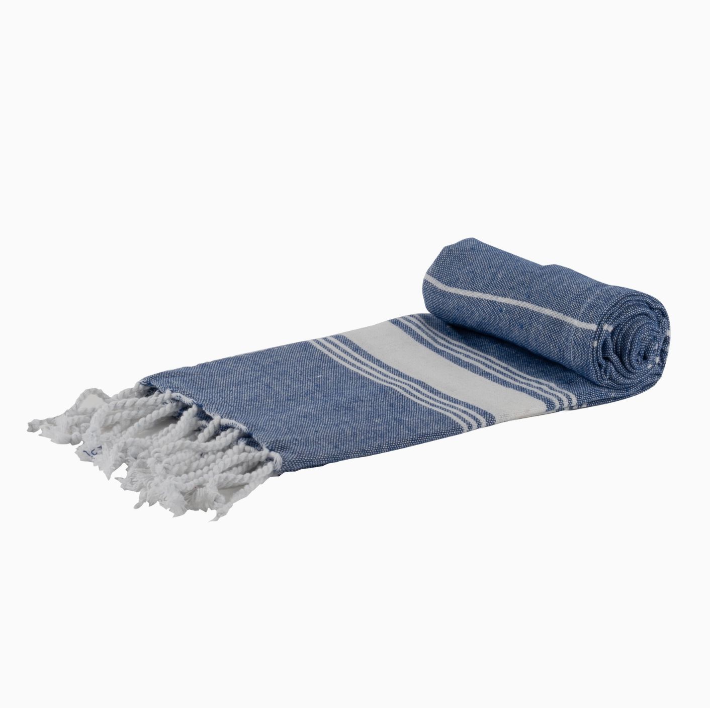 Small Turkish Beach Towel - Dark Blue