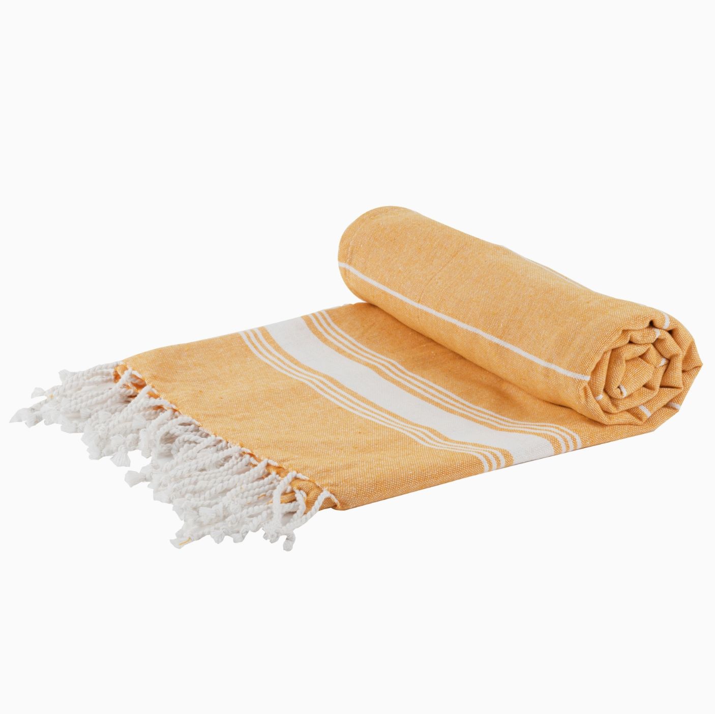 Small Turkish Beach Towel - Yellow