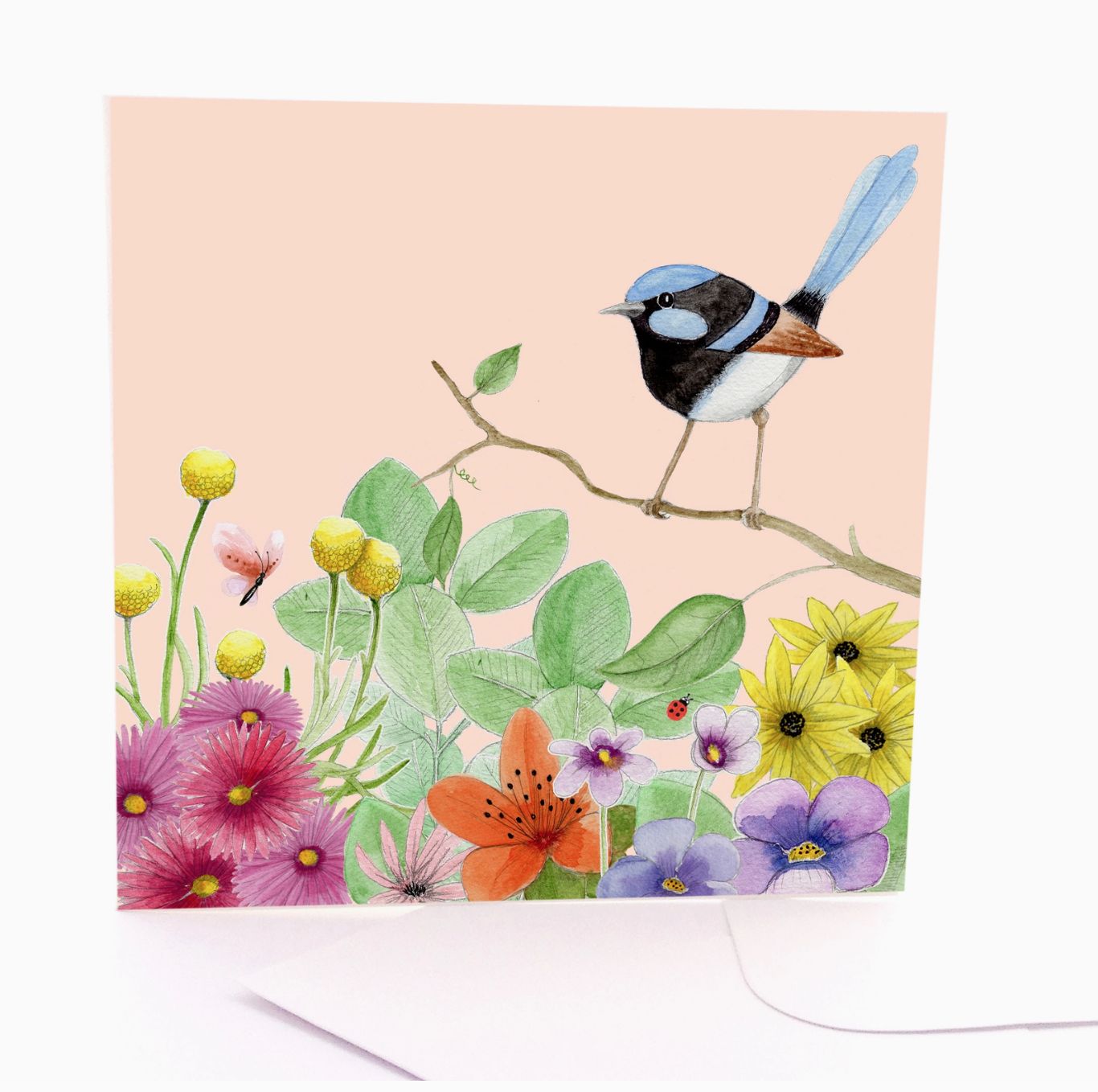 Fairy Garden - Square Greeting Card