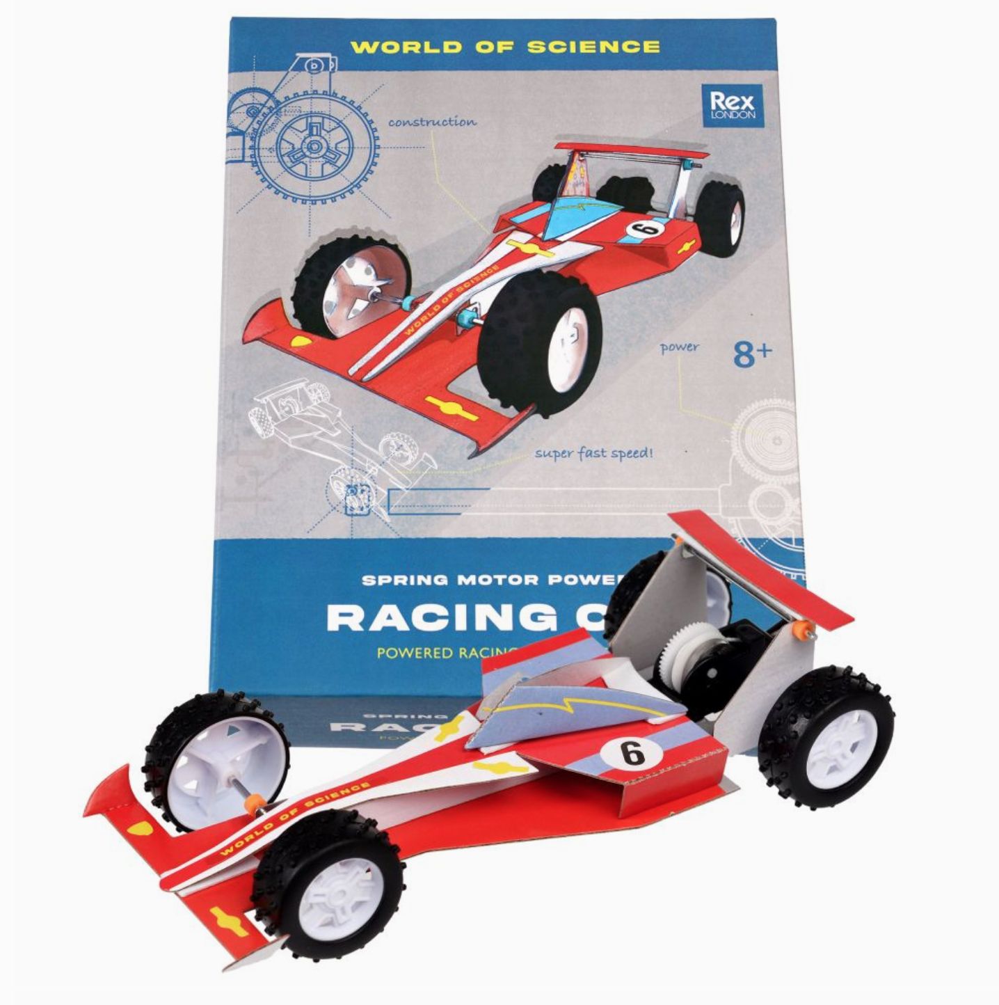 Make Your Own Spring Motor-Powered Racing Car