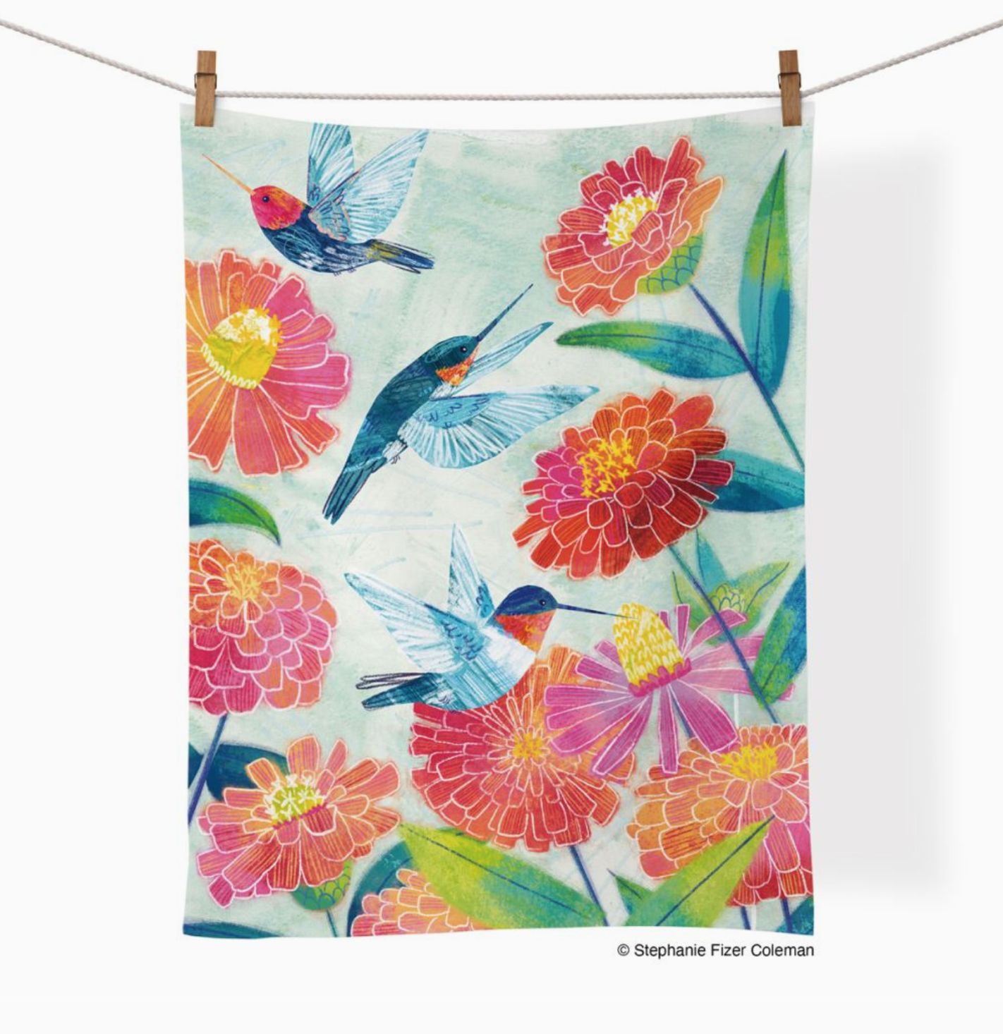 Cotton Tea Towel – Hummers