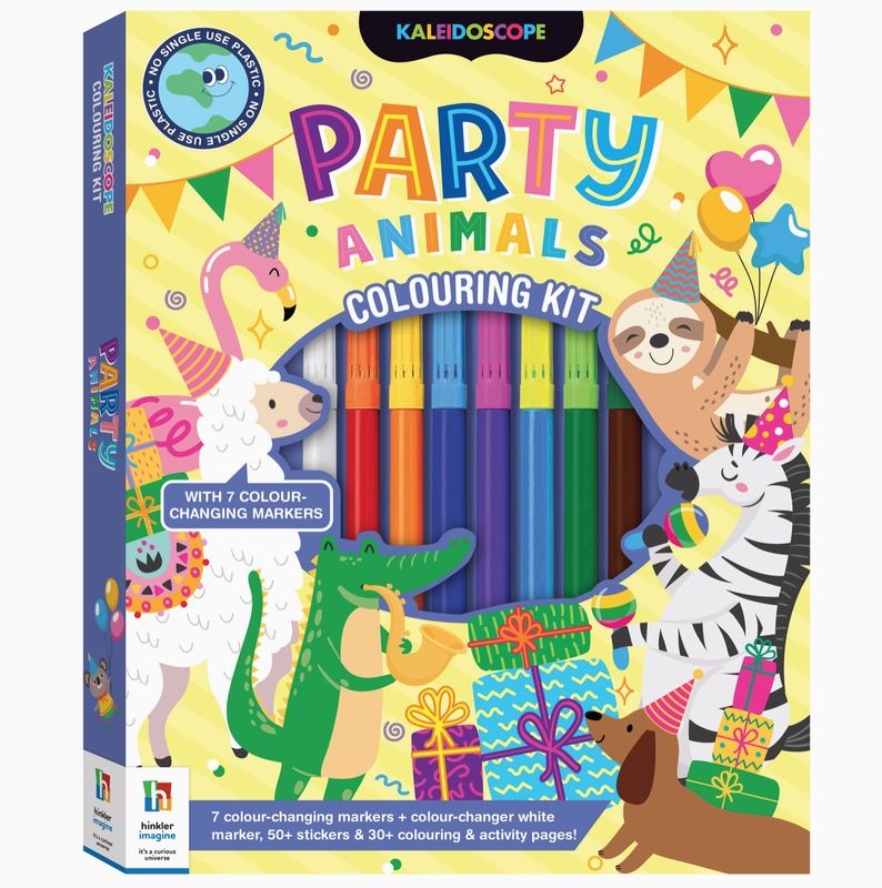 Party Animals Colouring Kit