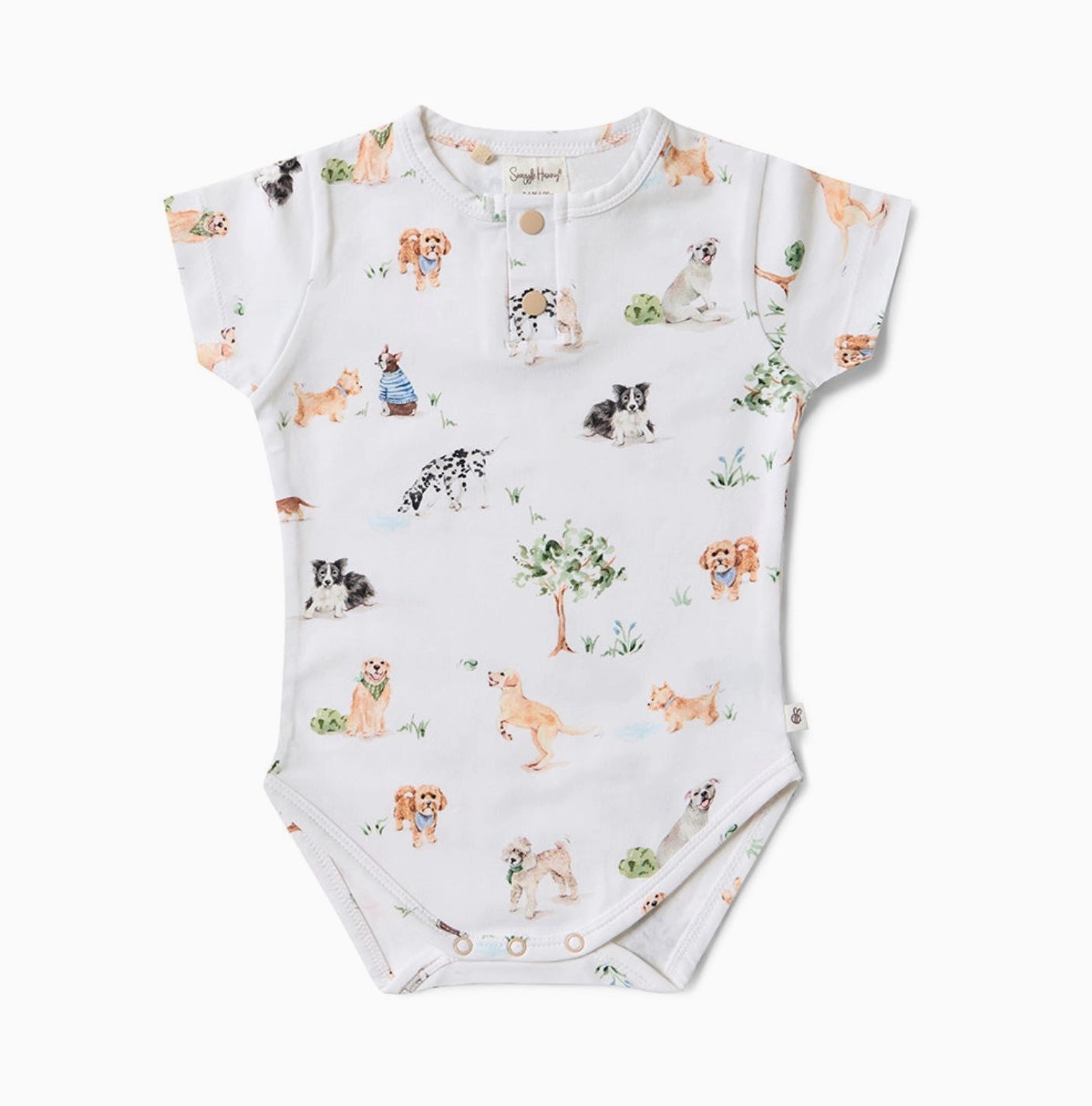 Dog Park Short Sleeve Organic Bodysuit