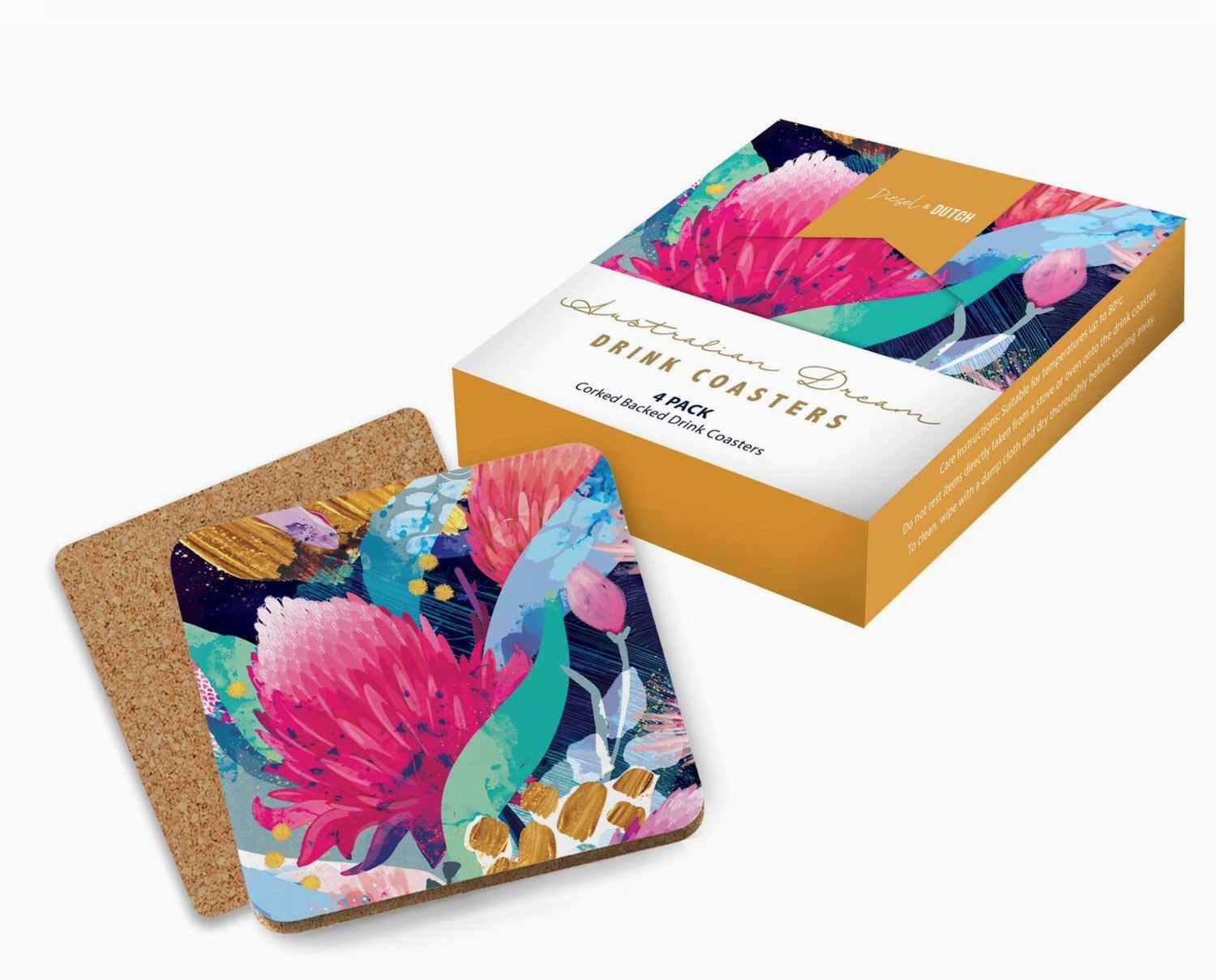 Australian Dream Drink Coaster 4pc Set