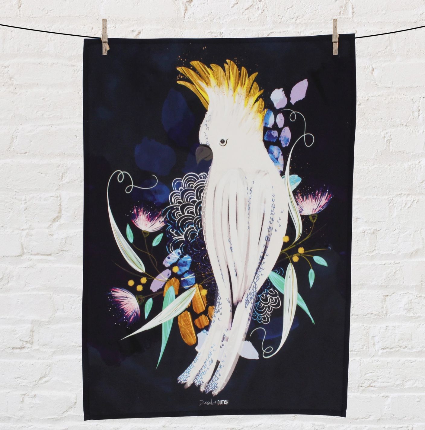 Cockatoo Tea Towel