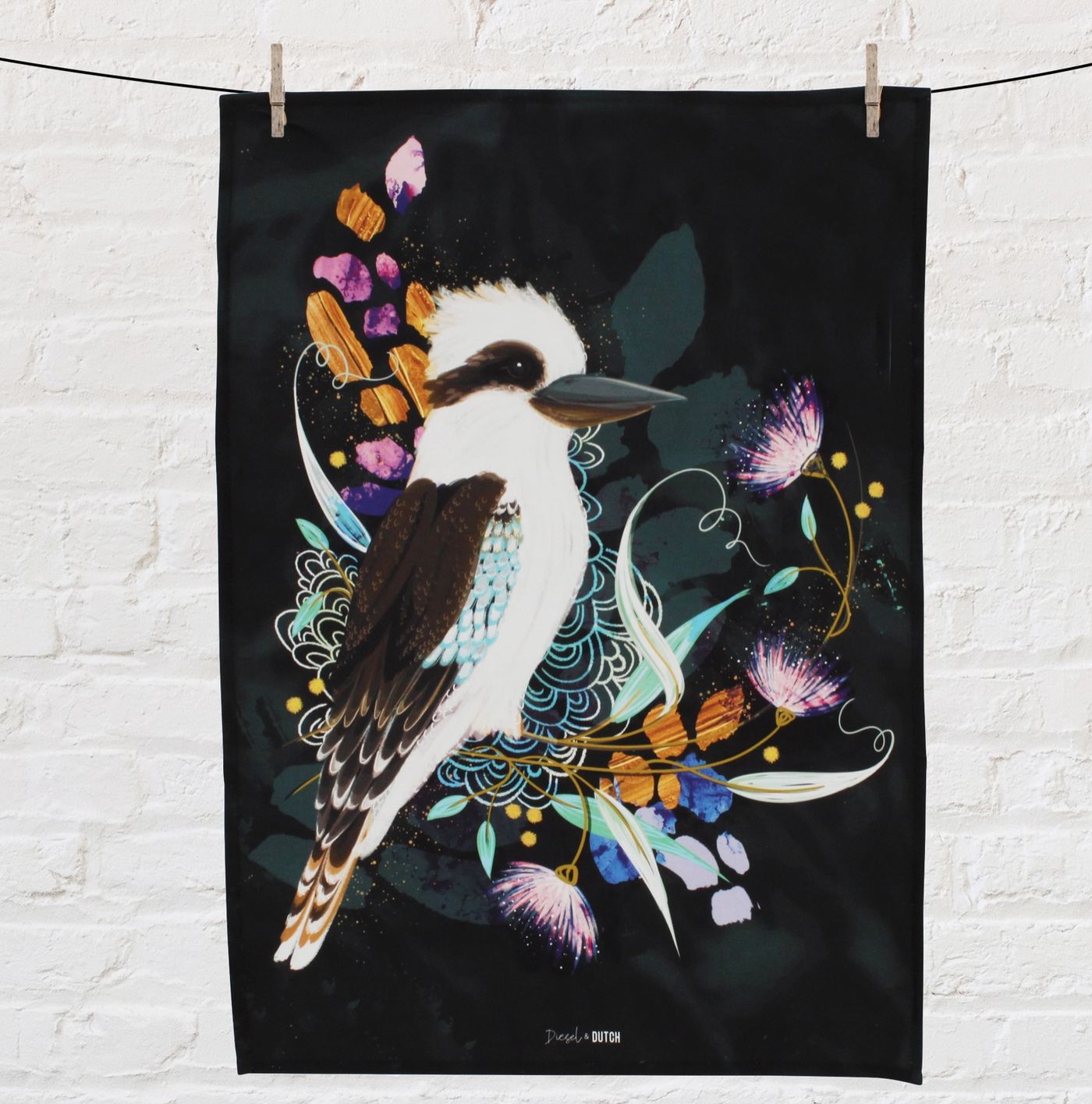 Kookaburra Tea Towel