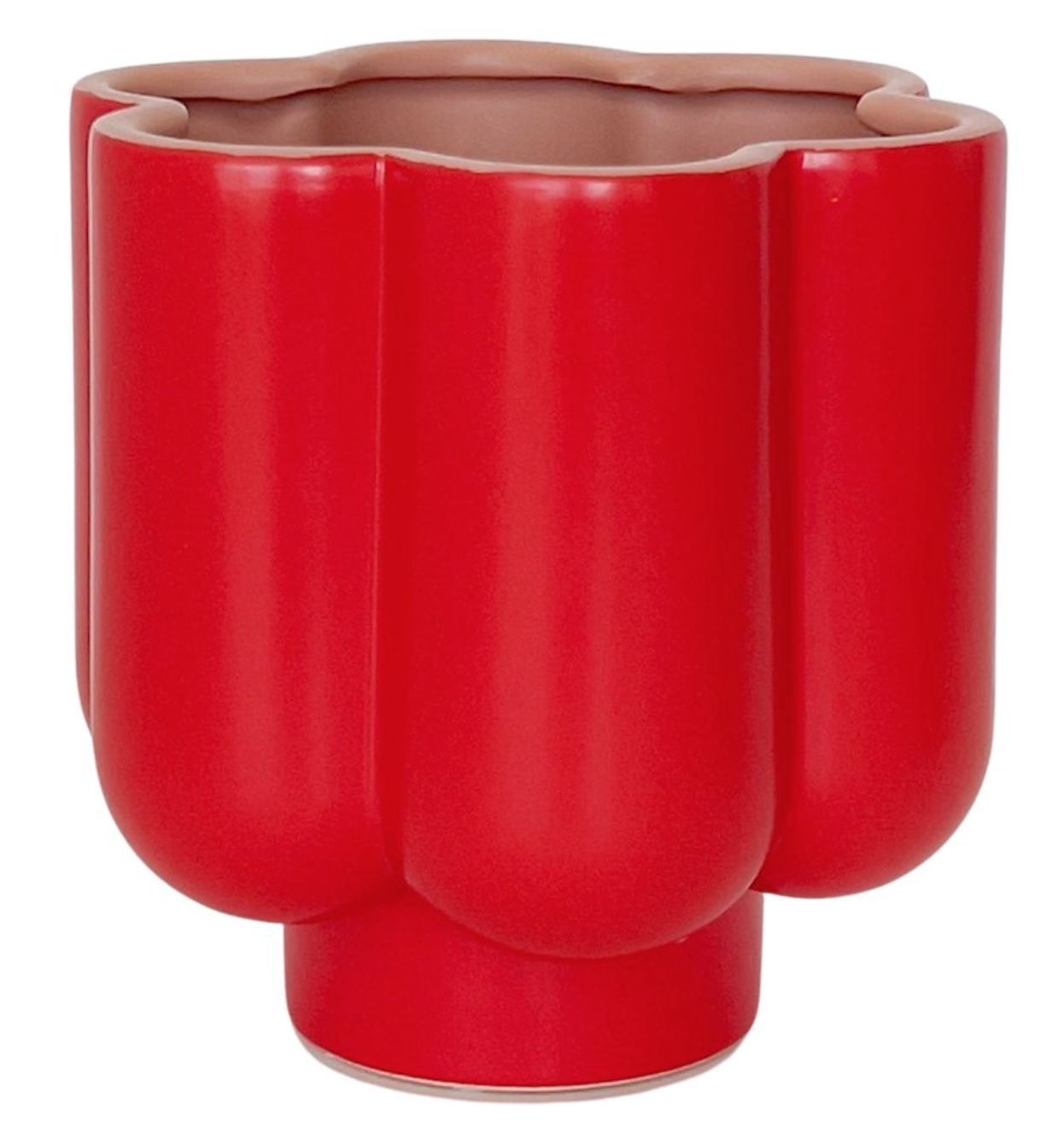 Groovy Flower Planter Red Pink