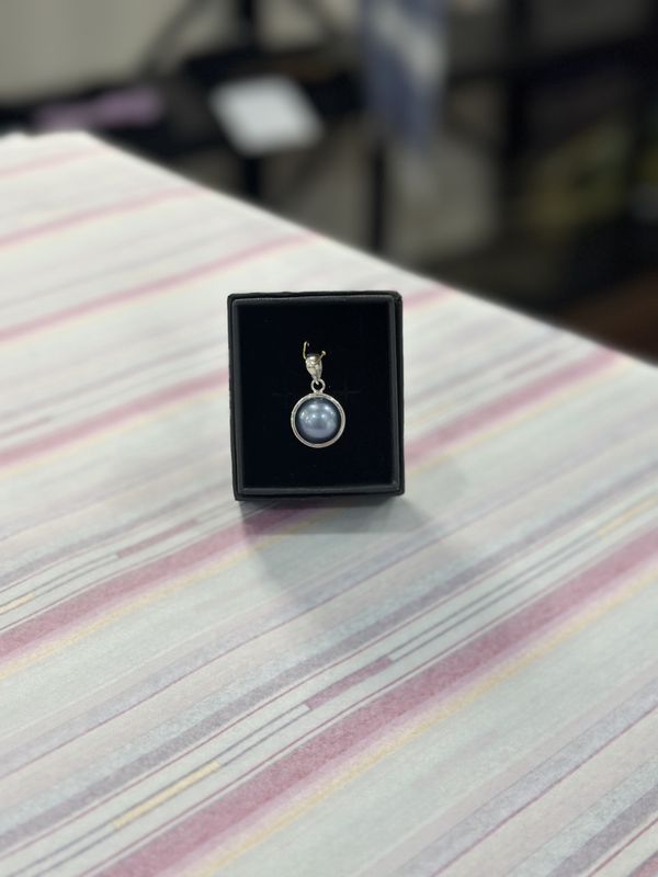 Blue Mabe Pearl Pendant