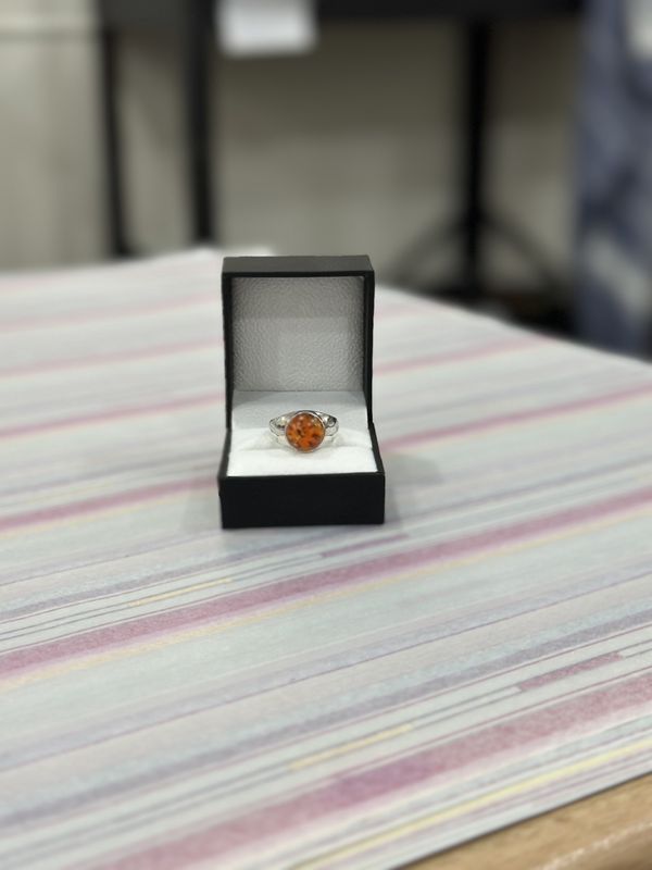 Round Amber Ring