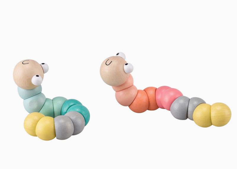 Wooden Wiggly Worms