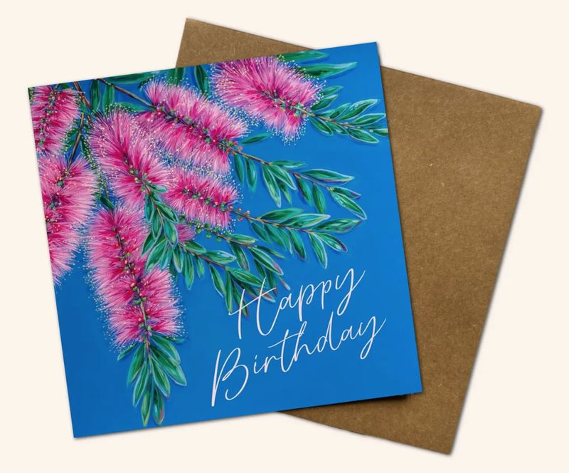 Bottlebrush Birthday Card