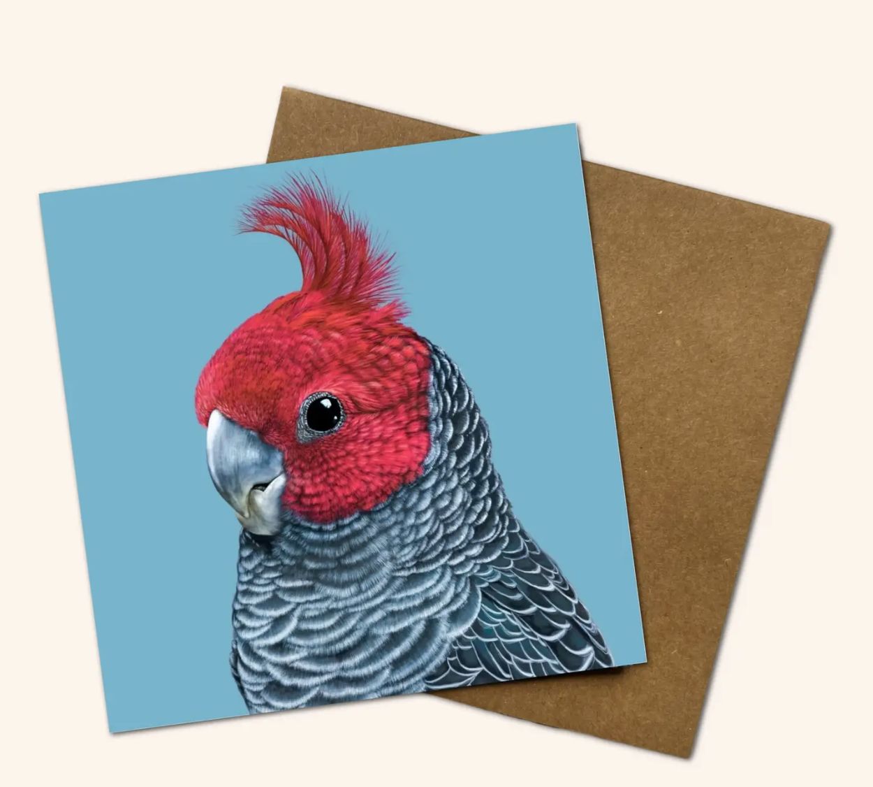 Frankie the Gang Gang Cockatoo Greeting Card