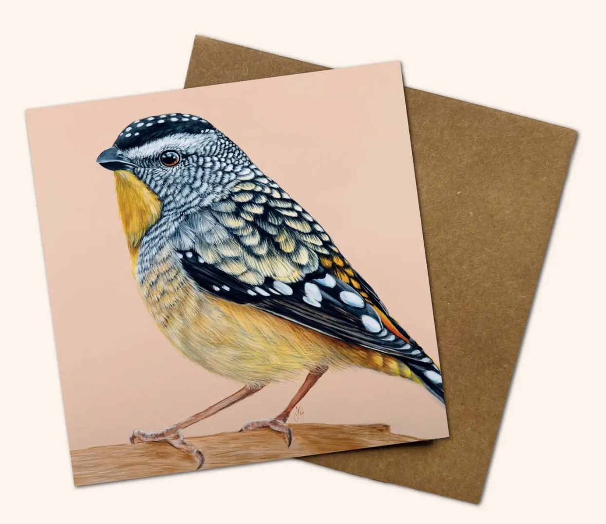 Gus the Spotted Pardalote Greeting Card