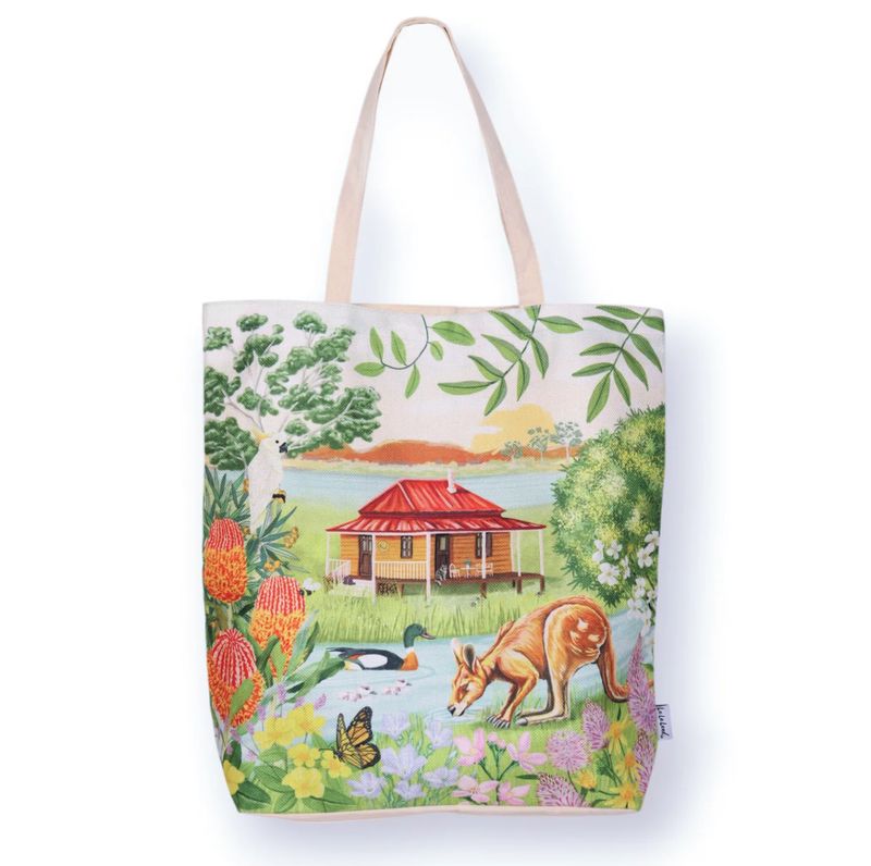 Shopping Tote - Garden Giggles River