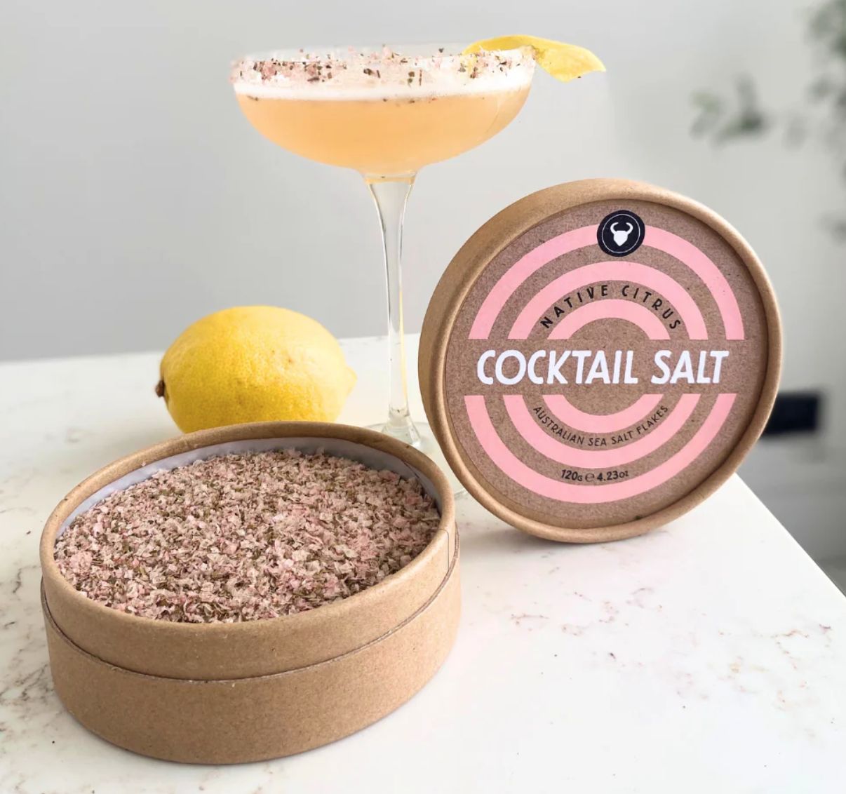 Native Citrus Cocktail Salt Kraft Canister 120g