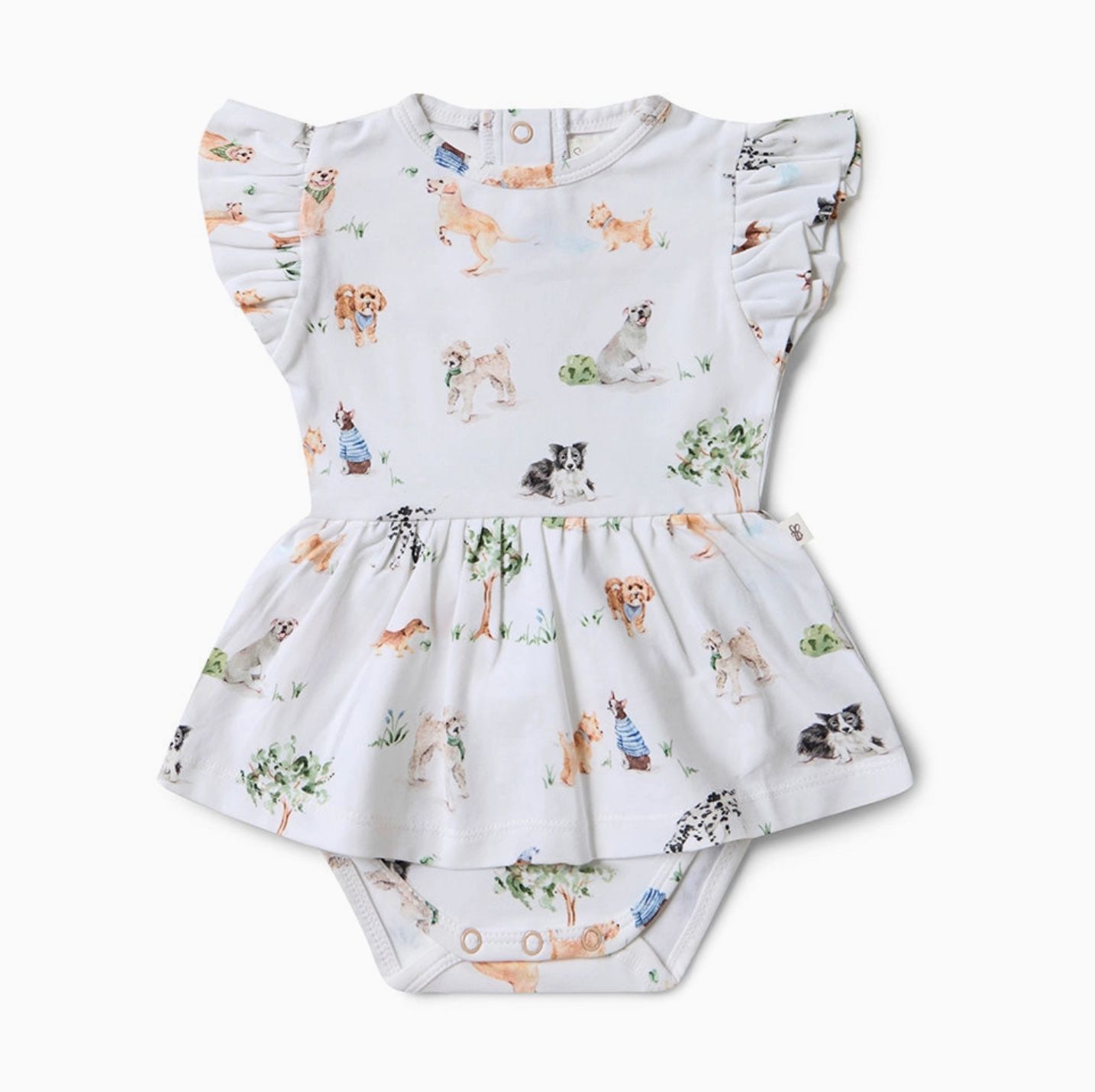 Dog Park Short Sleeve Organic Dress
