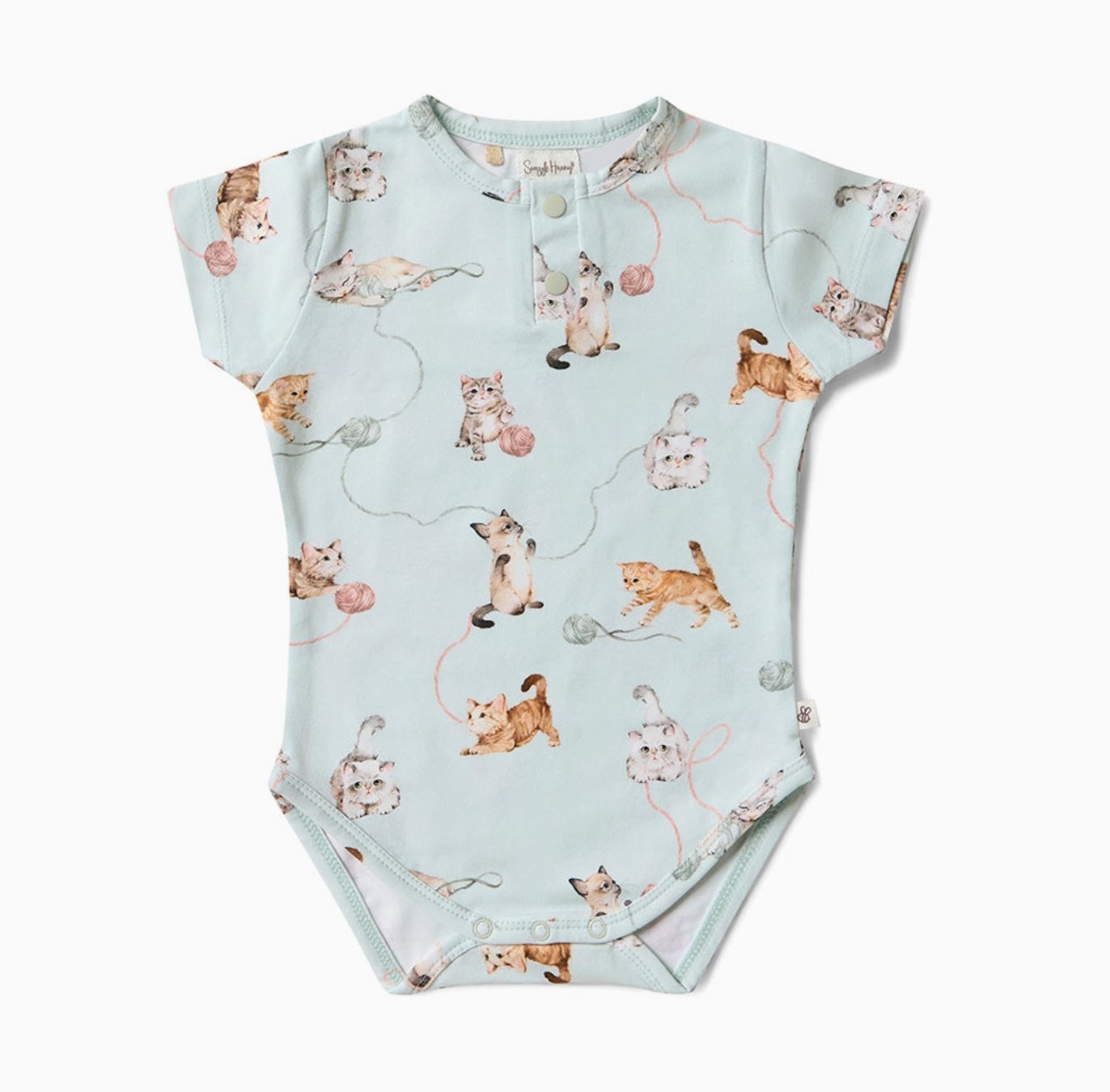 Kittens Short Sleeve Organic Bodysuit