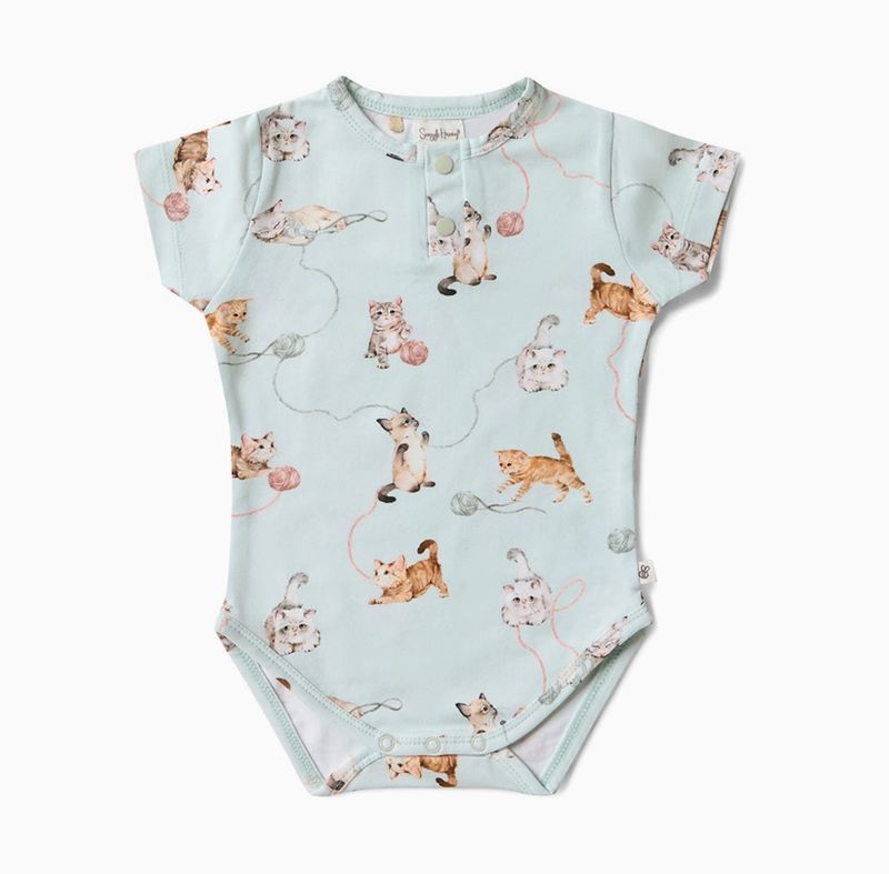 Kittens Short Sleeve Organic Bodysuit
