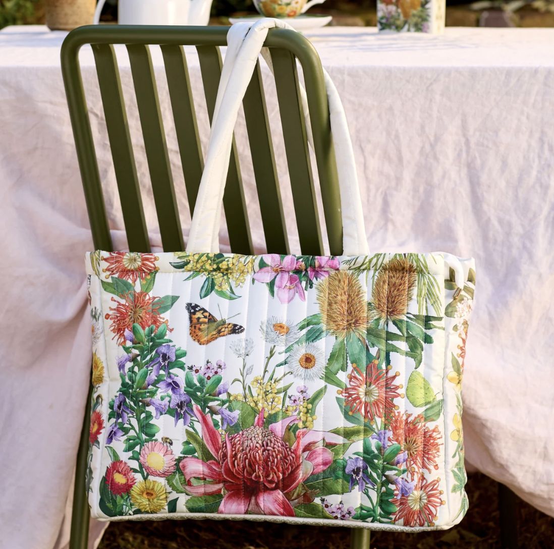 Quilted Comforter Bag Botanical Blooms