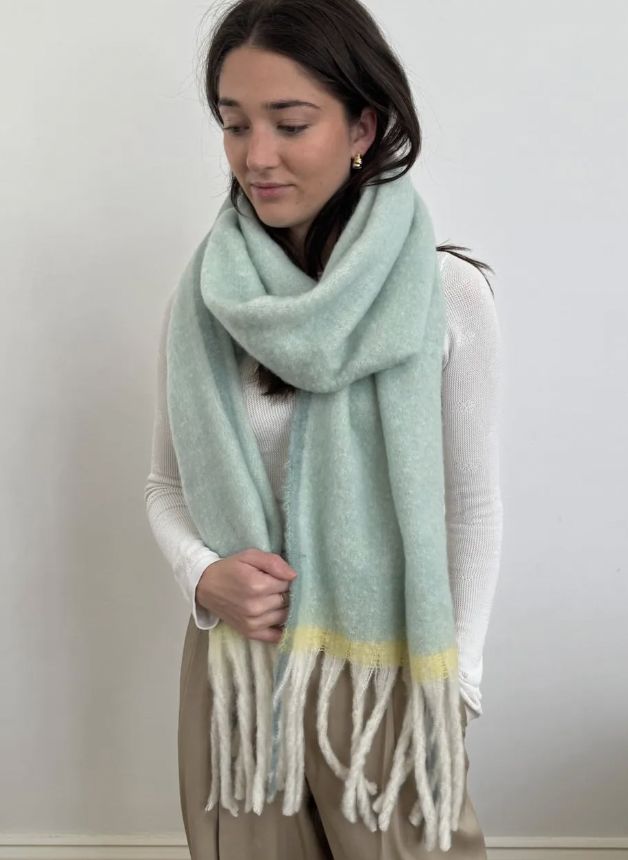 Ruby Soft Feel Blanket Scarf, Colour: Mint