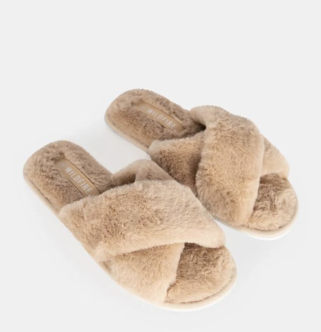 Aida Mocha Slipper, Size: Large