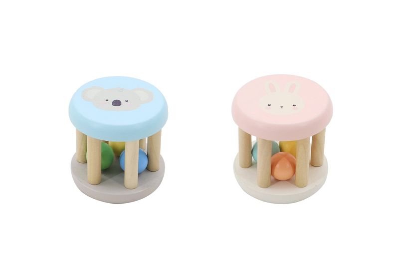 Wooden Koala &amp; Bunny Rattle