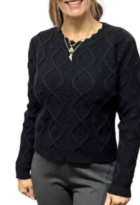 Black Knit Jumper
